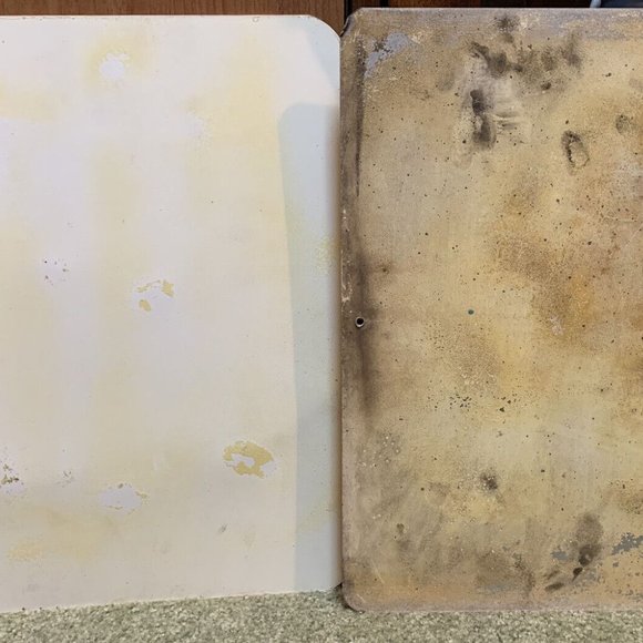 2 Metal Vintage Caution Sign Lot- eye protection Required In This Area 14” X 11” - Picture 2 of 2